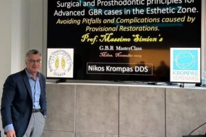 Dr. Krompas presenting with prof. Massimo Simion