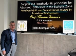 Dr. Krompas presenting with prof. Massimo Simion